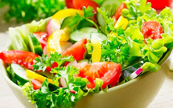 salade de légumes pour la prostatite